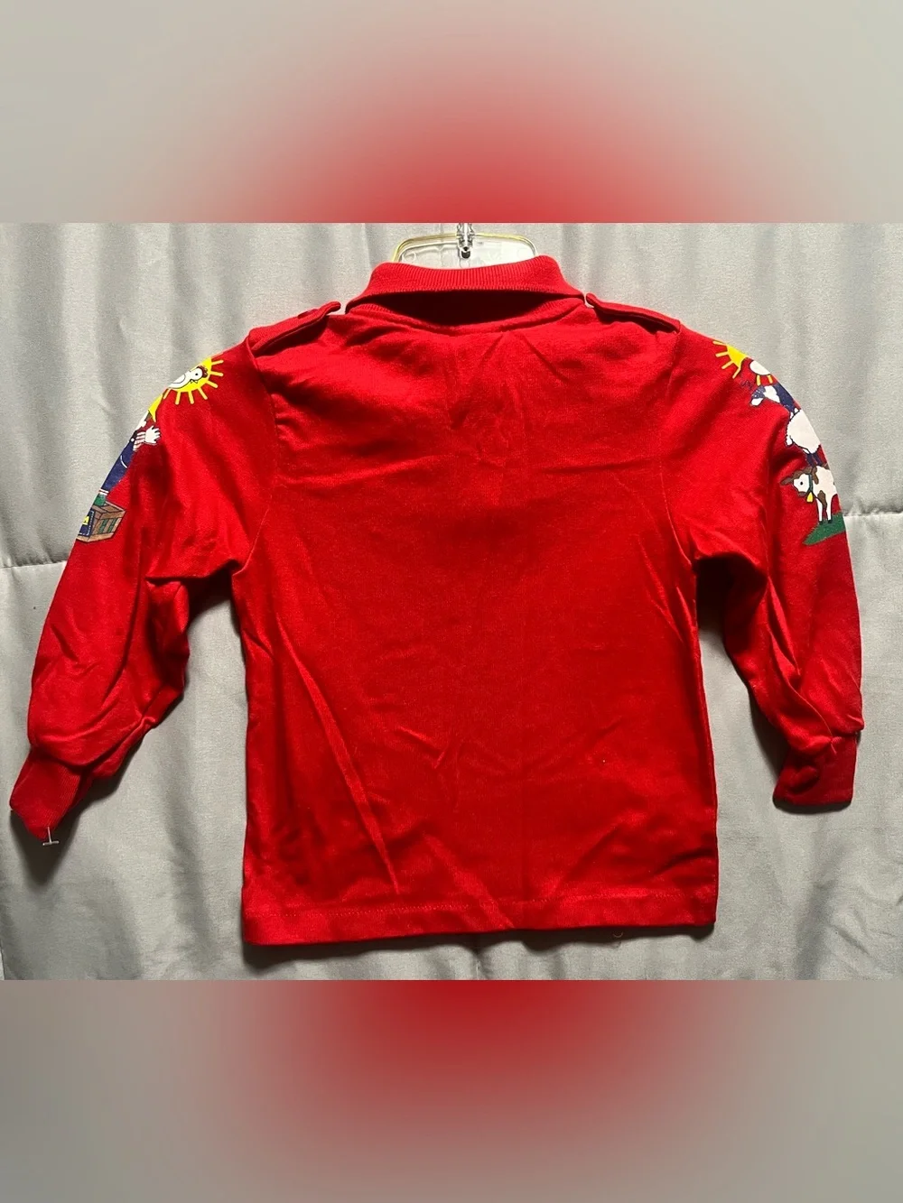 Vintage 90s OshKosh B’Gosh Farm Graphic Polo Shirt Size 3T Made in USA
